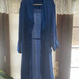 Elegant Blue Long Robe